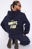 Hooded Trousers Set Printing Foamy Hip Hops Casual Women Plus Velvet