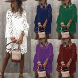 Summer New Women's Dress National Style Lace Temperament Small Scented
