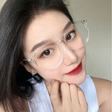 Anti Blue Light Unisex Round Eyeglass Frame Glasses Spectacles Clear Lens Eyewear
