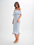 Women's Fashion Word-To-Shoulder Sexless Sleeveless Plain Knitted