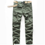 New Men Cargo Pants Men Multi Pockets Pants Military Camouflage Track Pants Trousers Mens Elastic Waist