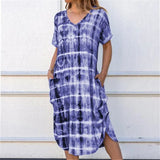 Floral Print Bohemian Beach Dress 2020 Summer Women Dress Ruffles Casual Short Sleeve V-Neck Wrap Party Dresses