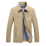 Men British Style Thin Jackets Autumn New Men's Solid Color Comfortable Jacket Male Brand Business Casual Jacket