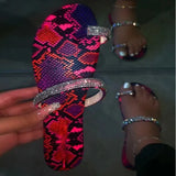 Women's Shoes Ladies Beach Slippers Casual Woman Flip Flops Bling Crystal Clip Toe Women Flat Female Thong Beach