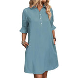 Women's Summer New Wish Casual Loose Solid Color