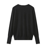 New Autumn Style Buckle Collection Casual Knitted Cardigan Jacket 0506110-Outfit