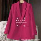 And Autumn Small Suit Jacket Women 2025 New Korean Version Of Loose Leisure Net Red Coffee-Color Suit Women's
