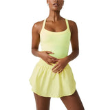 Women Tennis Dress Summer Casual Solid Color Sleeveless Open Back Athletic Mini Dresses with Pockets Sports Workout Golf Dress 703-0-Outfit