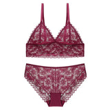 Sexy French Underwear Thin Pure Bra Without Steel Ring Triangle Cup Bra Bra Bra Small Size