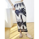 Spring And Summer New Three House Folded Skirt Loose Size One-Step Skirt Showing Thin And Yangy