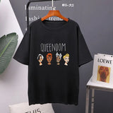 Gothic Character Printed T Shirt Women Harajuku Soft Summer Cotton Tshirt Korean Loose Tees Ins Casual Female