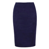 colors 2018 Women Skirt Winter Solid Suede Work Wear Package Hip Pencil Midi Skirt Autumn Winter Bodycon