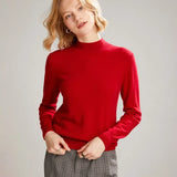 Casual Knitted Sweater Fashion Women Turtleneck Pullover Long Sleeve Jumper Full Femme Winter Clothing Tops Elegant