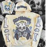 2025 Spoder Spider Web Print Hooded Hooded Hooded Hooded Casual Loose