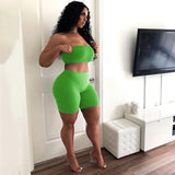 Leisure Sports, Fitness, Running, High Elasticity, Tight Body, Small Chest Shorts, Two-Piece Sets.-Outfit