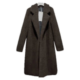 Coats Trench Fashion Long Autumn Winter Warm Tops Cardigan Plus Size Women Clothes 2019 Plush Windbreakers Blouson