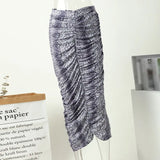 Print High Waist Women Bodycon Skirt Split Stretch Slim Sexy Tight Pencil Skirts Female 2022 Party Night Club Summer