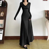 2025 Autumn And Winter Women's New Pure Color Temperament High-End Sense Collar Body