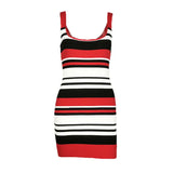 Women's Sexy Bareback Fashion Striped Babes Sling Bag Ass Skirt