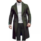 2025 New Hairy, Yupled Men's Double Buckle Coat European Version Of