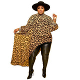 Size Tops L-4xl Wholesale Long Sleeve Shirts for Women Camouflage Loose Casual Irregular Hem Polyester Blouses