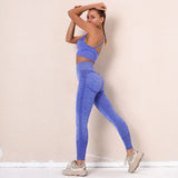 Gym Set Sports Wear For Push Up Women Gym Fitness Clothing Booty Workout Leggings + Sport Bra GYM Sport Suit