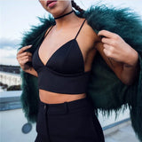 arrival european fashion bra women crop top fashion slim sexy hot black bralette vest ladieswear solid fitness bralet