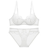 Lingerie Suit Female Summer Sexy Bra Pure Lust Lace Thin Bra Small Comfortable Breathable Large Size