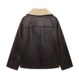 Women's 2025 Autumn And Winter New Street Fashion Fur Integrated Double-Sided