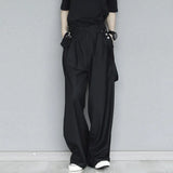Streetwear Wide Leg Pants For Women High Waist Solid Loose Minimalist Trousers Female Spring Clothes Style New