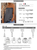 Strapless Bandeau Tank Fashion Elastic Tank Top Women Sexy Striped Shirt Top Tee Casual Beach Home Wear Tank