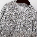 New Style Of Fancy Tweed Suit Jacket With Round Neck In Autumn-Outfit
