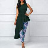 ZANZEA Fashion Asymmetrical Tops Women's Summer Sleeveless Blouse Female O Neck Tunic Top Oversize Casual Solid