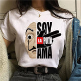 The House of Paper T Shirt New Money Heist Women La Casa De Papel Tshirt Funny Top Tee Fashion Female Clothes