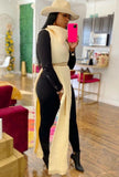 Turtleneck Side Slit Long Sweater Top 319-1-Outfit