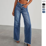 New Girl Jeans Water Wash Denim Broad Leg