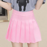 High-Waisted Plaid Women Skirts Summer Elegant a Line Pleated Skirt Girls Dance Mini Skirts for Teenager