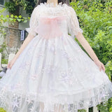 Party Sannian Women Dress Original Lolita Sweet Suspender Cute Blue And Pink Dress 2022 New Summer Dresses Women