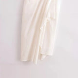 Spring Blended Pleated Dress 2965120-Outfit