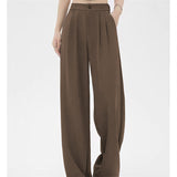 Pants Women Spring And Autumn 2025 New High Waist Hanging Feeling Loose Straight Broad Leg Pants Trousers Casual