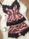 Exploding Pajamas Simulation Silk Pyjamas Large-Size Home Underwear Pajamas Skirt