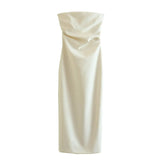 New Spring Style Slim, Skinny, Chest-Wrapped Flute Dress 3152318-Outfit