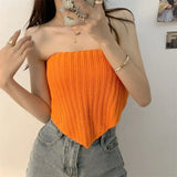 Square Towel Small Sling Summer New Waistcoat Woman Wears A Solid Color Bottom Turban Top Inside And