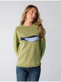 Lazy Wind Collar Small Fish Pattern Knitted Sweater 2025 Autumn And Winter