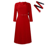 New Women's Fashion Elegant Pressure Skirt Elegant Solid Color Large