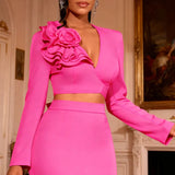 New Round-Neck Rose-Tieed Bridesmaid Dress Bow Tie Elegant Party Dress Dress