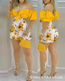new women's printed casual skirt