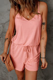 Strap Drawstring Waist Crisscross