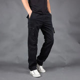 Men Casual Warm Cargo Pants Winter Male High Quality Multi Pocket Thicken Cargo Trousers Men's New Arrival Fashion