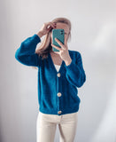 Elegant Long Sleeve Mohair Sweater Women 2020 New Single-Breasted Female Short Cardigan Soft Flexible Knitted